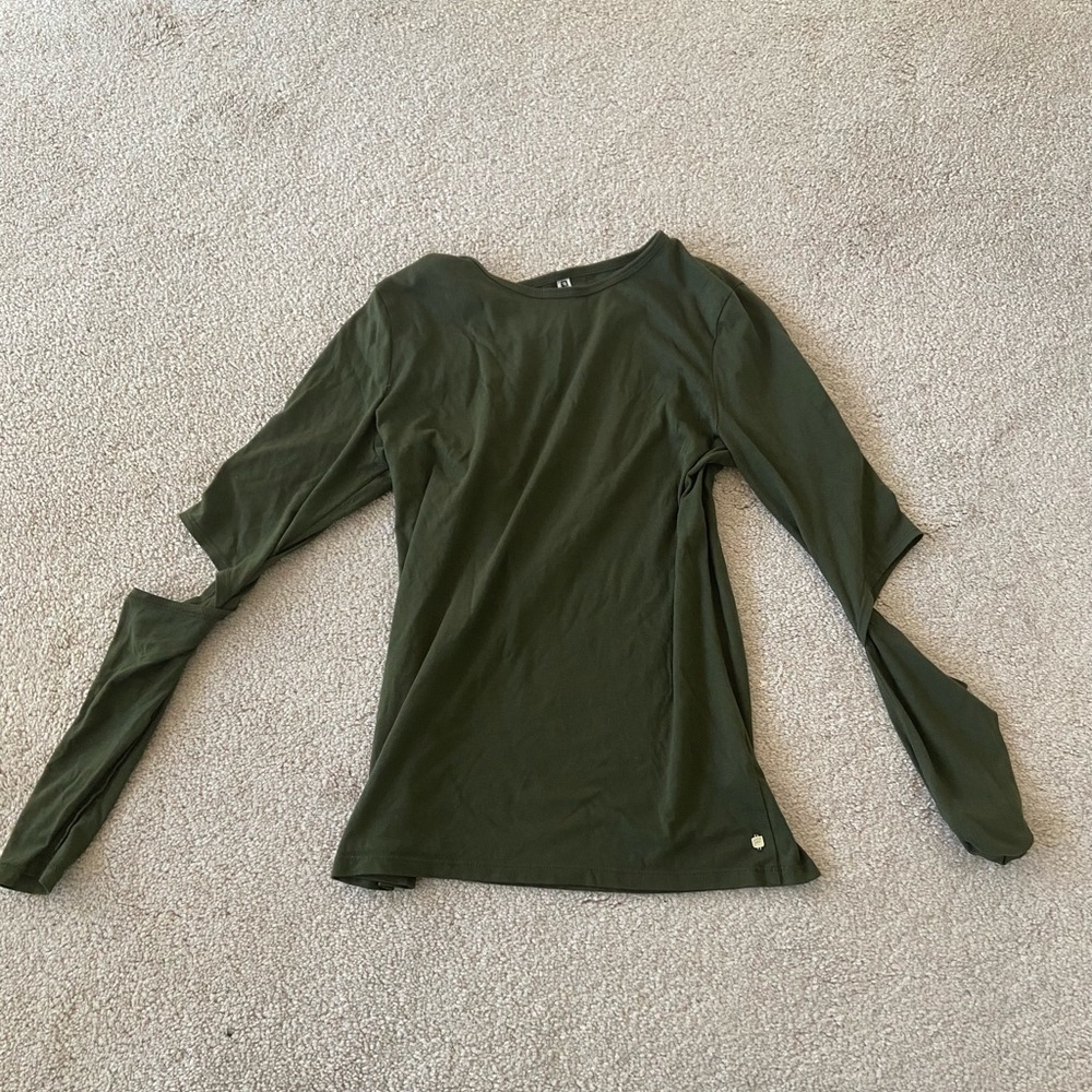 Fabletics green long sleeve top